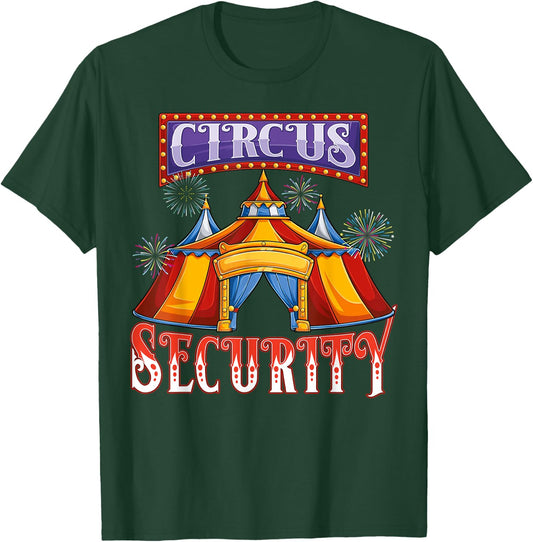 Circus Security theme costume Carnival Crew Party Men Women T-Shirt - T-Shirt | Forest