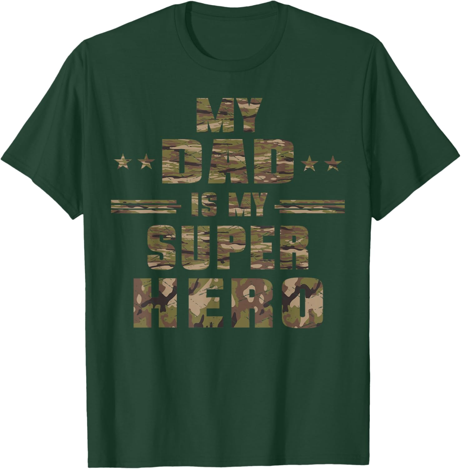 My Dad Is My Super Hero Daddy Pa Fathers Day T-Shirt - T-Shirt | Forest