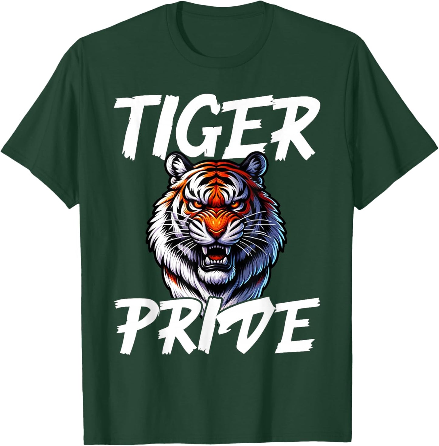 Cool Tiger Pride Wild Animal Lover Wildlife Nature Graphic T-Shirt - T-Shirt | Forest