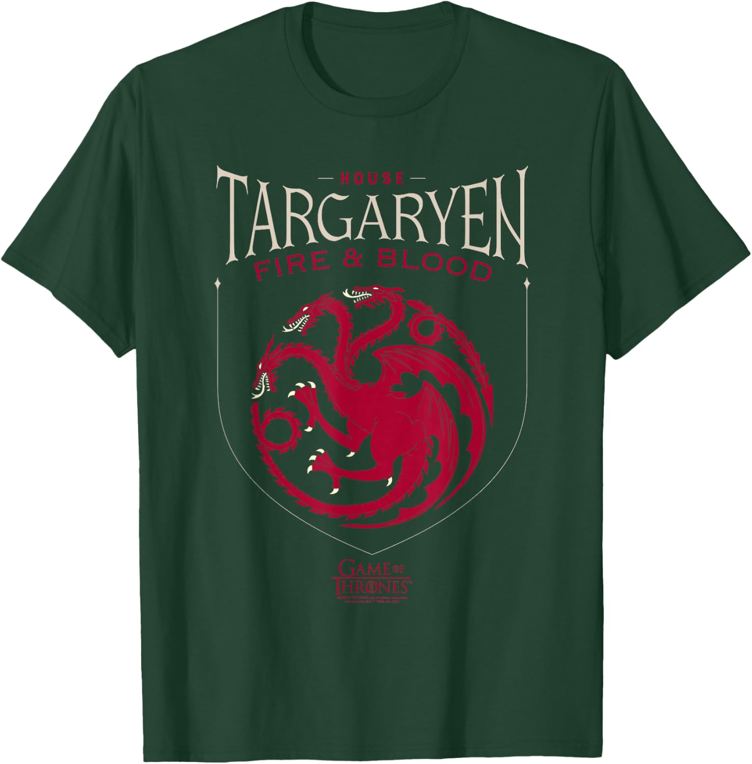 Game of Thrones House Targaryen Sigil T-Shirt - T-Shirt | Forest
