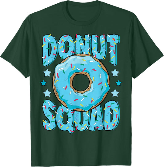 Blue Donut Squad Sprinkles Donut Lover Matching Donut Party T-Shirt - T-Shirt | Forest