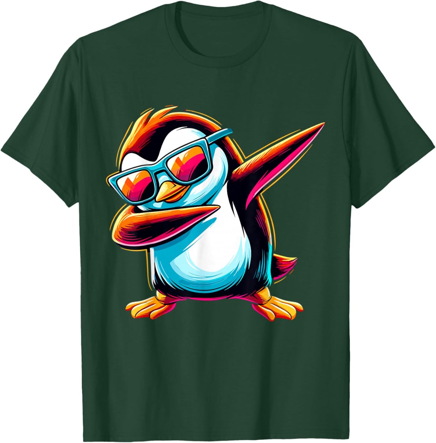 Dabbing Penguin Animal T-Shirt - T-Shirt | Forest