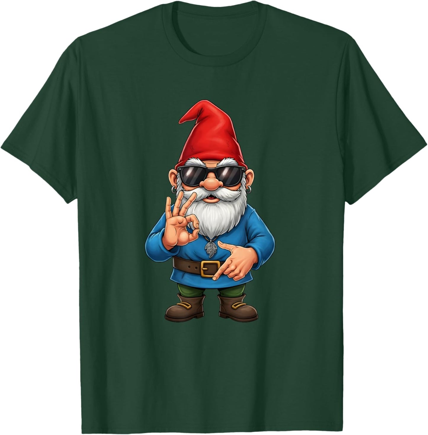 Coole Zwerg Sonnenbrille 67 Zeichen Lustige Sechs Sieben Kunst T-Shirt - T-Shirt | Forest