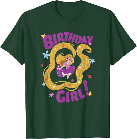 Disney Tangled Birthday Girl Adventurous Rapunzel T-Shirt - T-Shirt | Forest