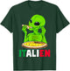 Italian Alien Italien Italy UFO Extraterrestrial Pizza Meme T-Shirt - T-Shirt | Forest