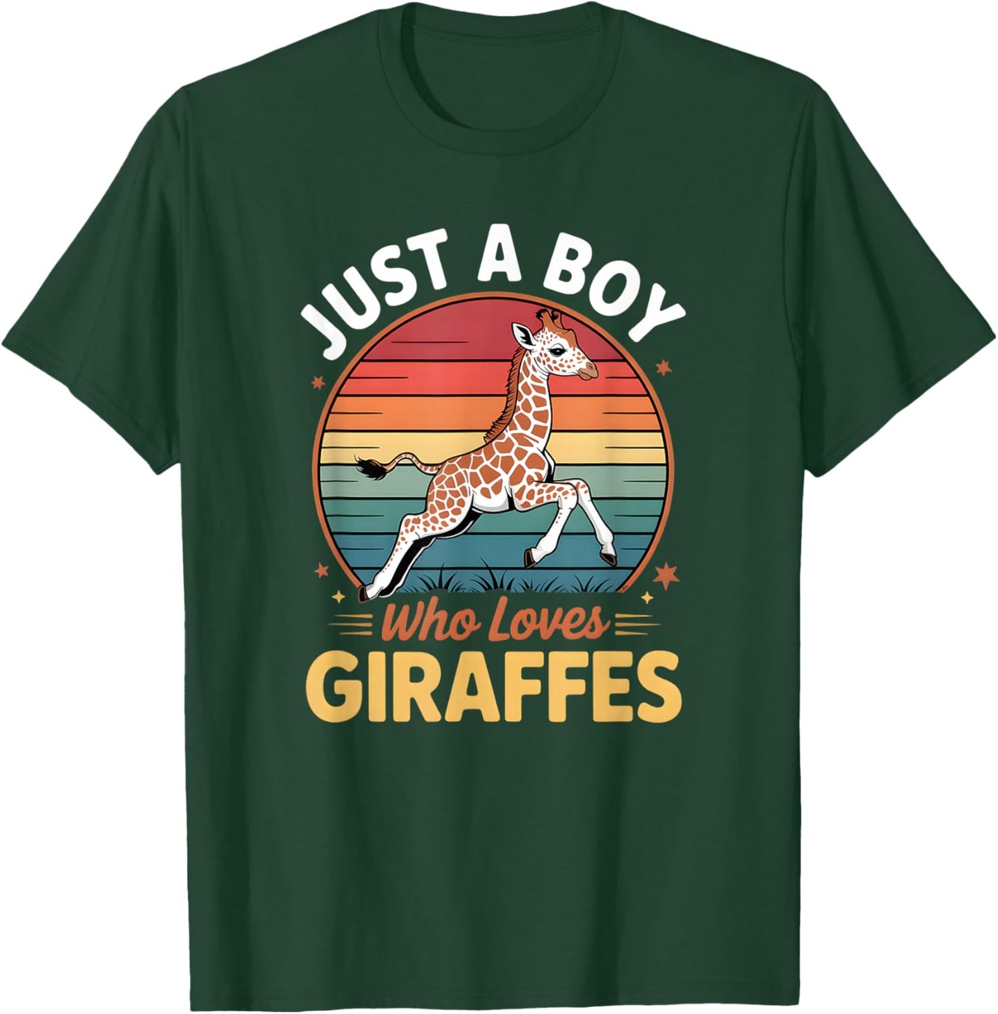 Boys Giraffe T-Shirt - T-Shirt | Forest