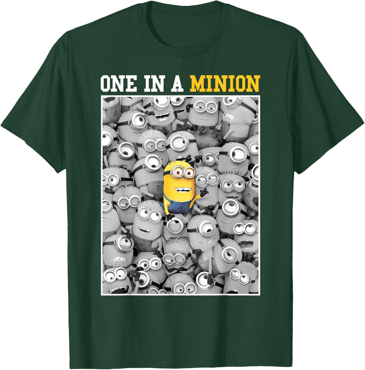Despicable Me Minions One in A Minion Color Pop Portrait Small T-Shirt - T-Shirt | Forest