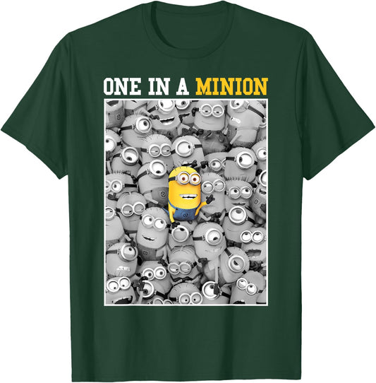 Despicable Me Minions One in A Minion Color Pop Portrait Small T-Shirt - T-Shirt | Forest