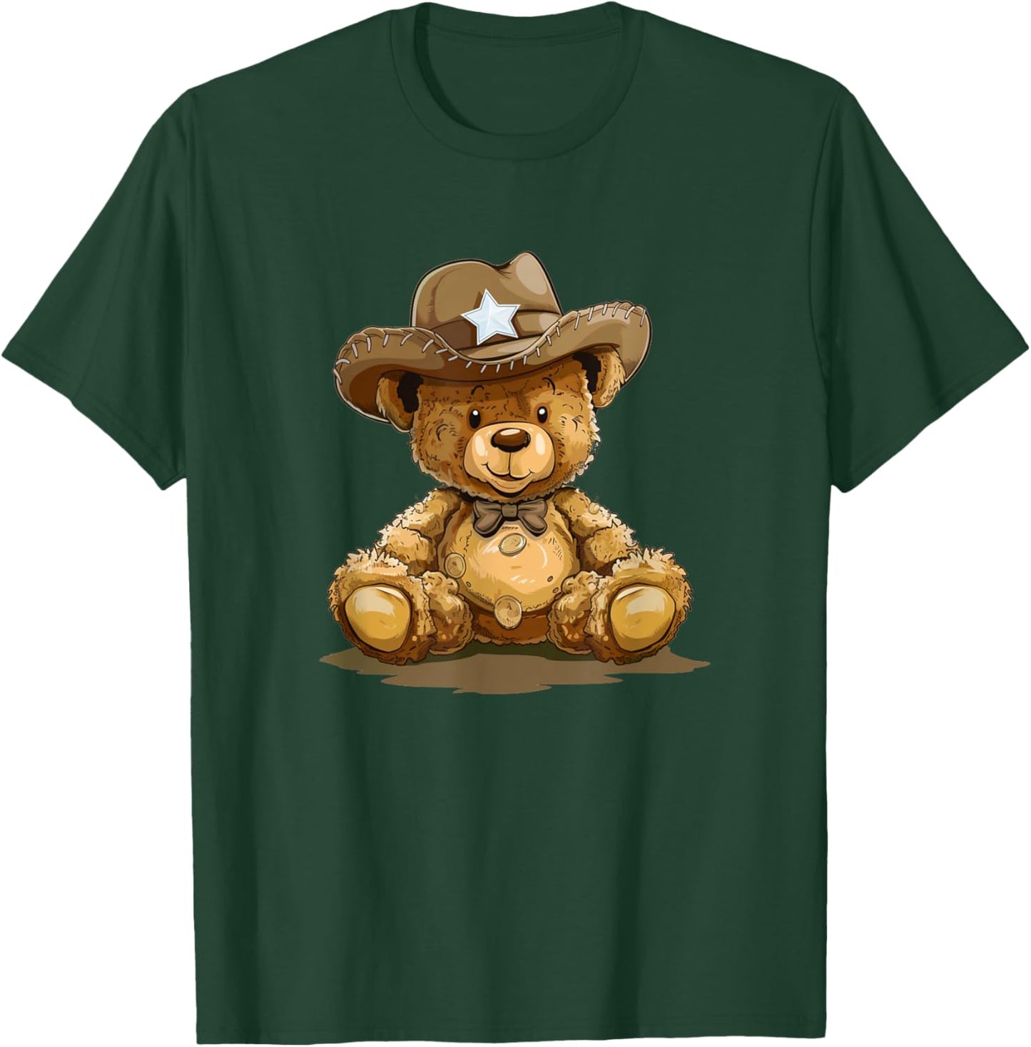 Nice Teddy Cowboy Hat Costume for Boys and Girls T-Shirt - T-Shirt | Forest