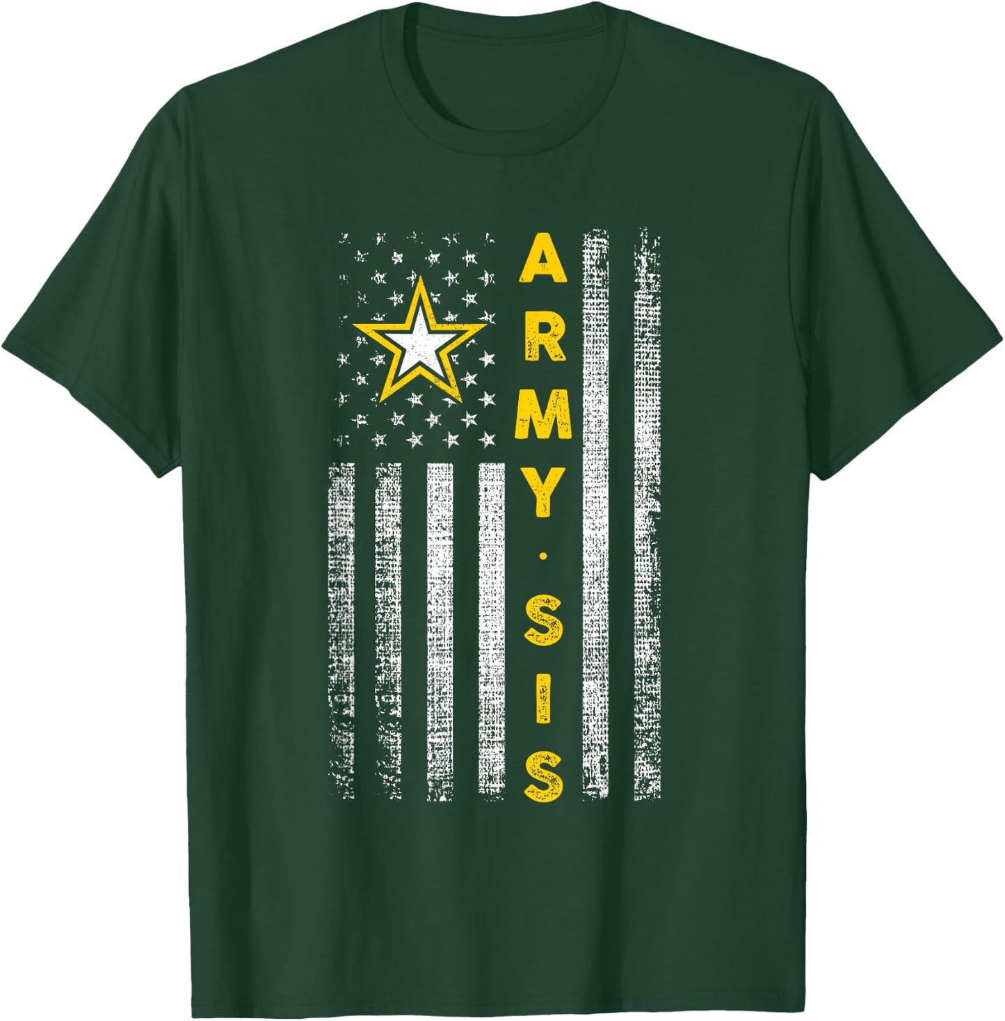 Patriotic Army Sister - United States Flag T-Shirt - T-Shirt | Forest