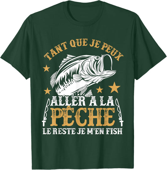 Funny Fisherman Shirt Fish Fishing Humor Fisherman , Black, S T-Shirt - T-Shirt | Forest