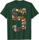 Fun 5th Birthday Safari Zoo Animals Figures Kids 5 Year Old T-Shirt - T-Shirt | Forest