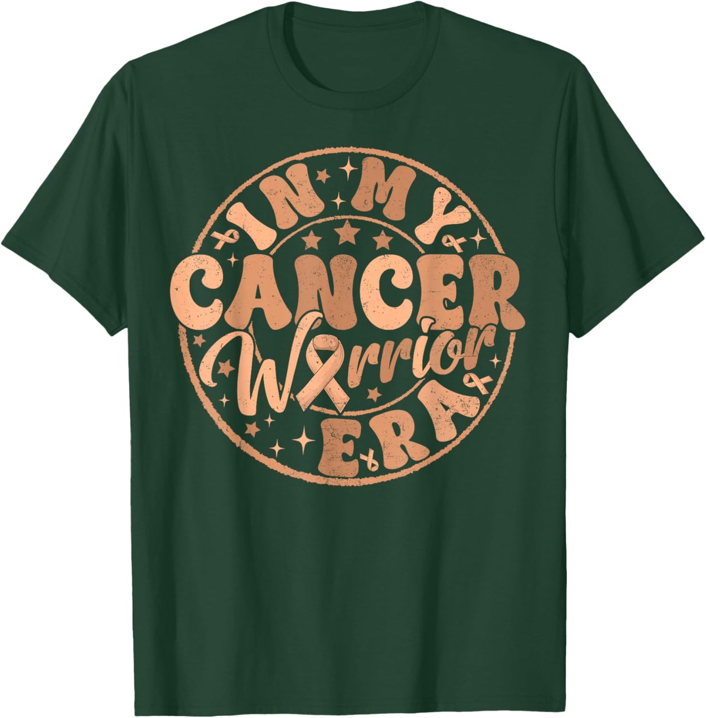 Groovy In My Cancer Warrior Era Uterine Cancer Awareness Day T-Shirt - T-Shirt | Forest