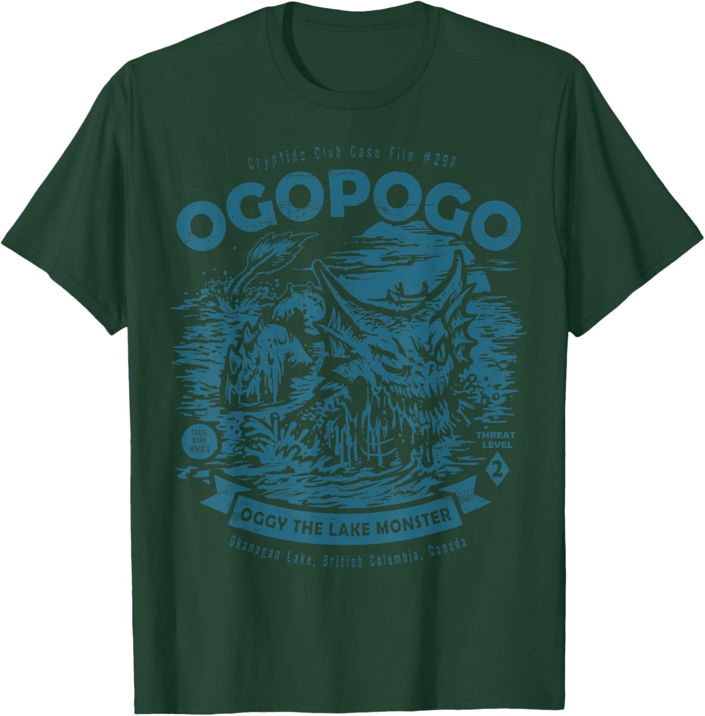OGOPOGO - Oggy The Lake Monster Cryptids Club Case File T-Shirt - T-Shirt | Forest