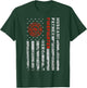 Husband Father Firefighter Hero | Firefighter USA flag gift T-Shirt - T-Shirt | Forest