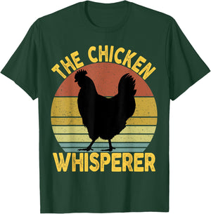 The Chicken Whisperer & Women - Chicken Lovers T-Shirt - T-Shirt | Forest