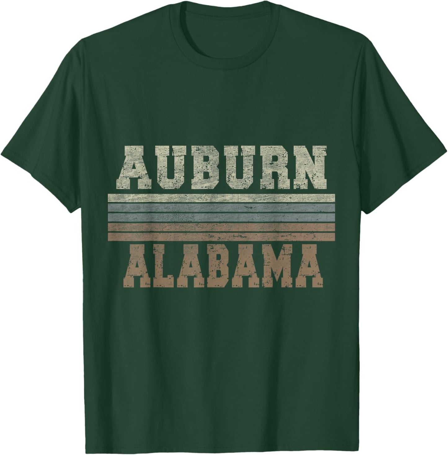 Retro Auburn Alabama T-Shirt - T-Shirt | Forest