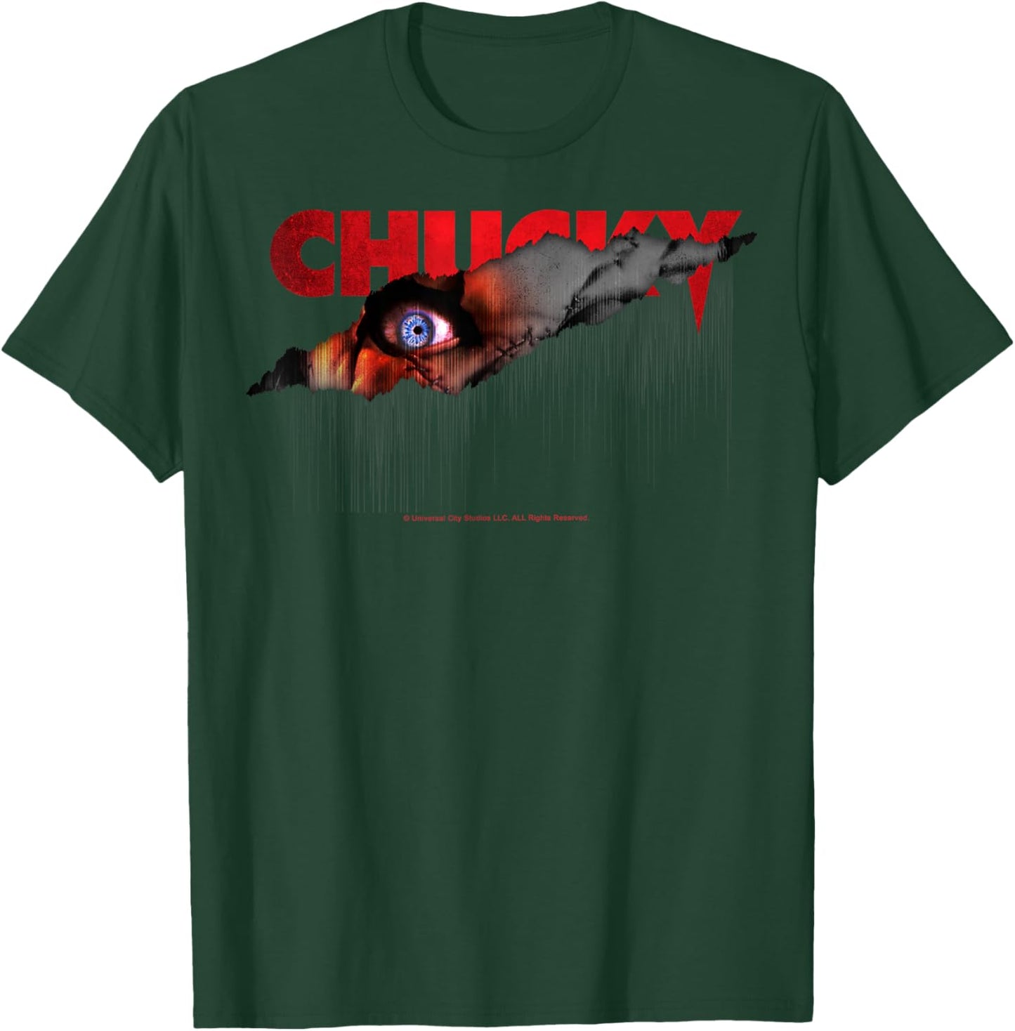 Chucky Shining Blue Eyeball Horror T-Shirt - T-Shirt | Forest