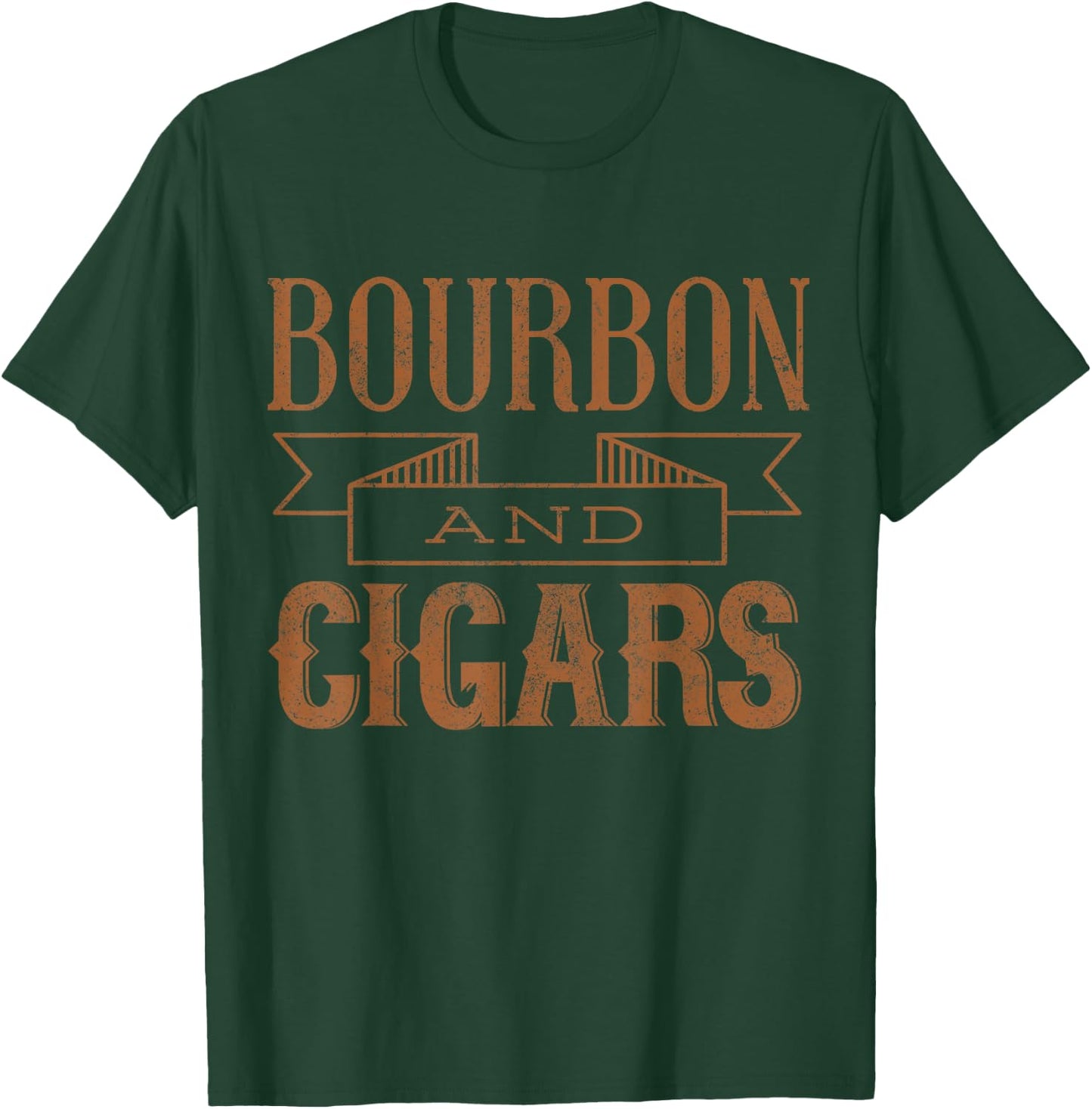 Bourbon and Cigars Gift cigar T-Shirt - T-Shirt | Forest