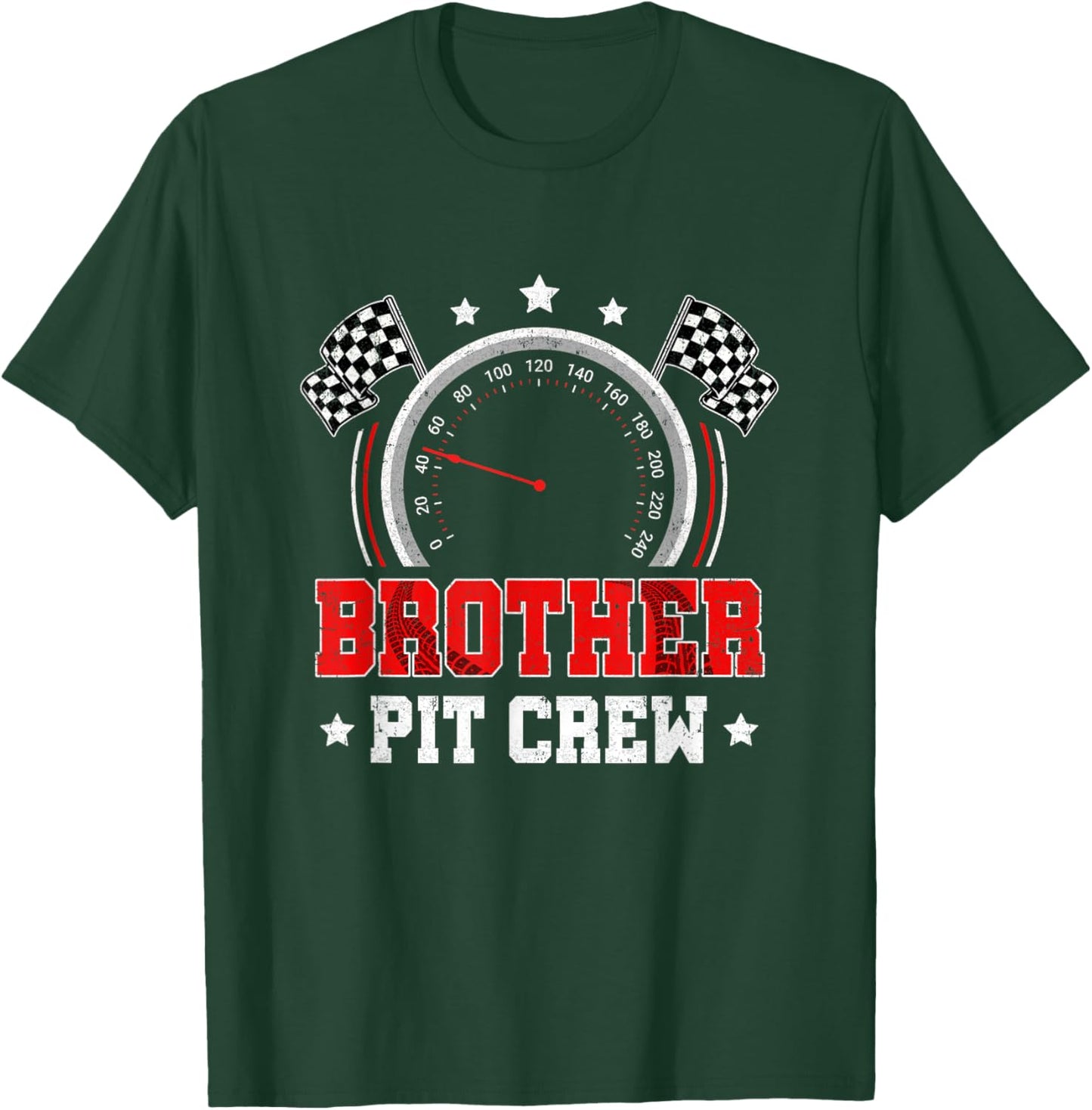 Brother Pit Crew Race Car Birthday Party Racing Family T-Shirt - T-Shirt | Forest