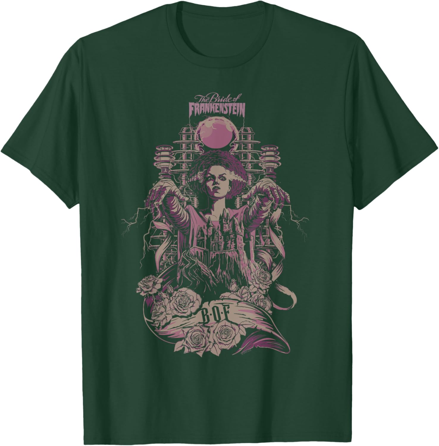 Universal Monsters Bride Of Frankenstein Vintage T-Shirt - T-Shirt | Forest