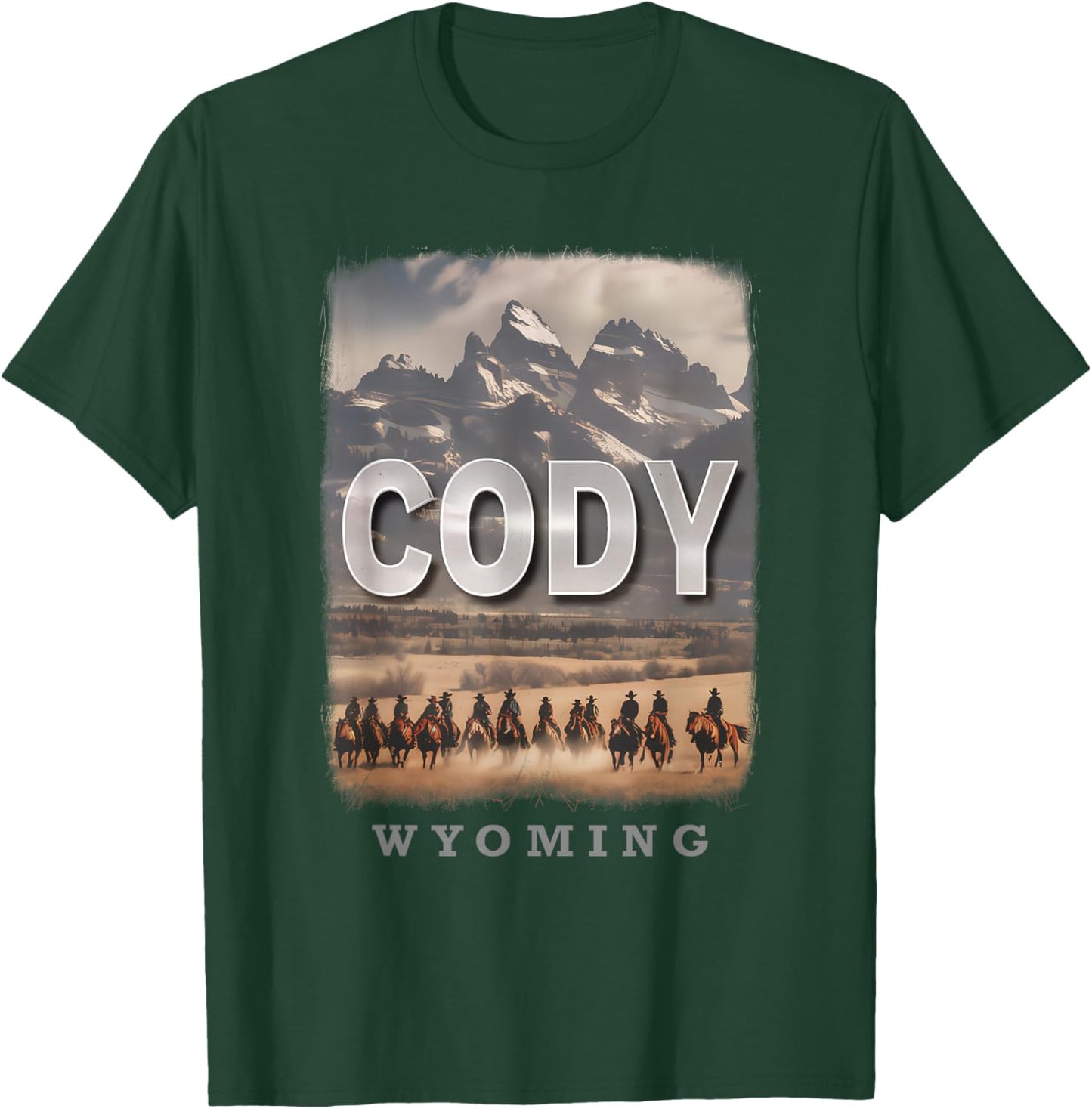 Cody Wyoming WY Wild West Adventure SD210 T-Shirt - T-Shirt | Forest