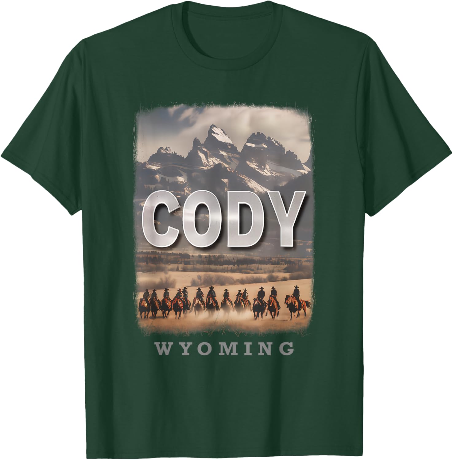 Cody Wyoming WY Wild West Adventure SD210 T-Shirt - T-Shirt | Forest