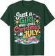 Just a Girl Who Loves Christmas in July Summer Gifts Women T-Shirt - T-Shirt | Forest