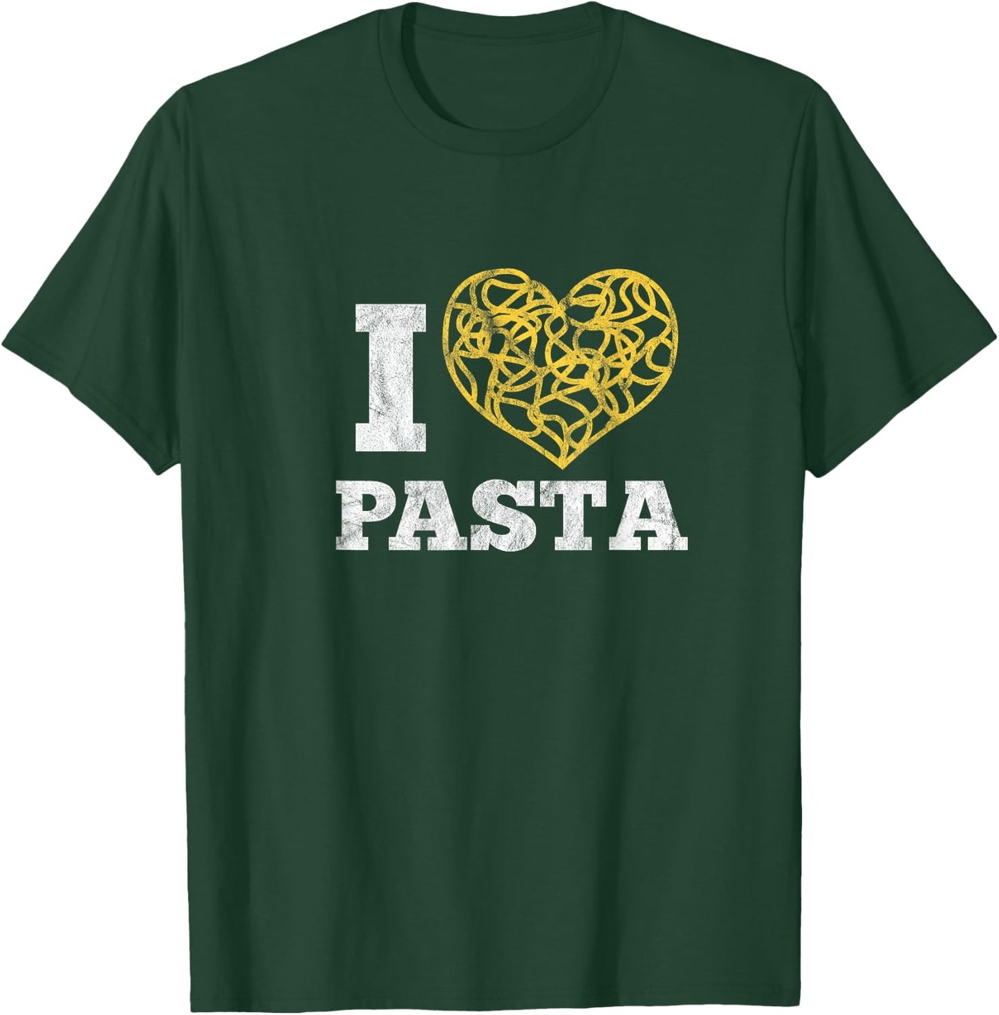 I Love Pasta Cute Spaghetti Italian Food Heart T-Shirt - T-Shirt | Forest