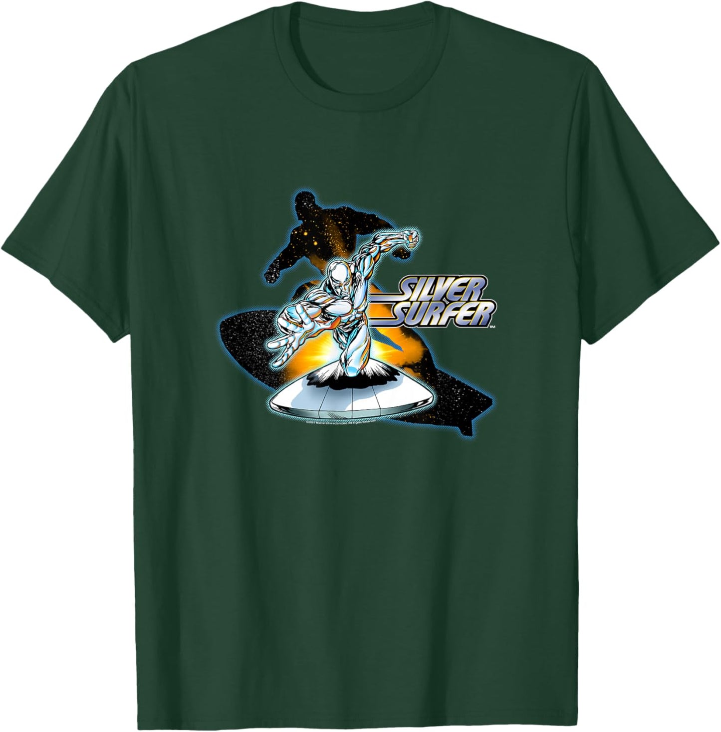 Marvel Comics Retro Classic Silver Surfer Space Epic Poster T-Shirt - T-Shirt | Forest