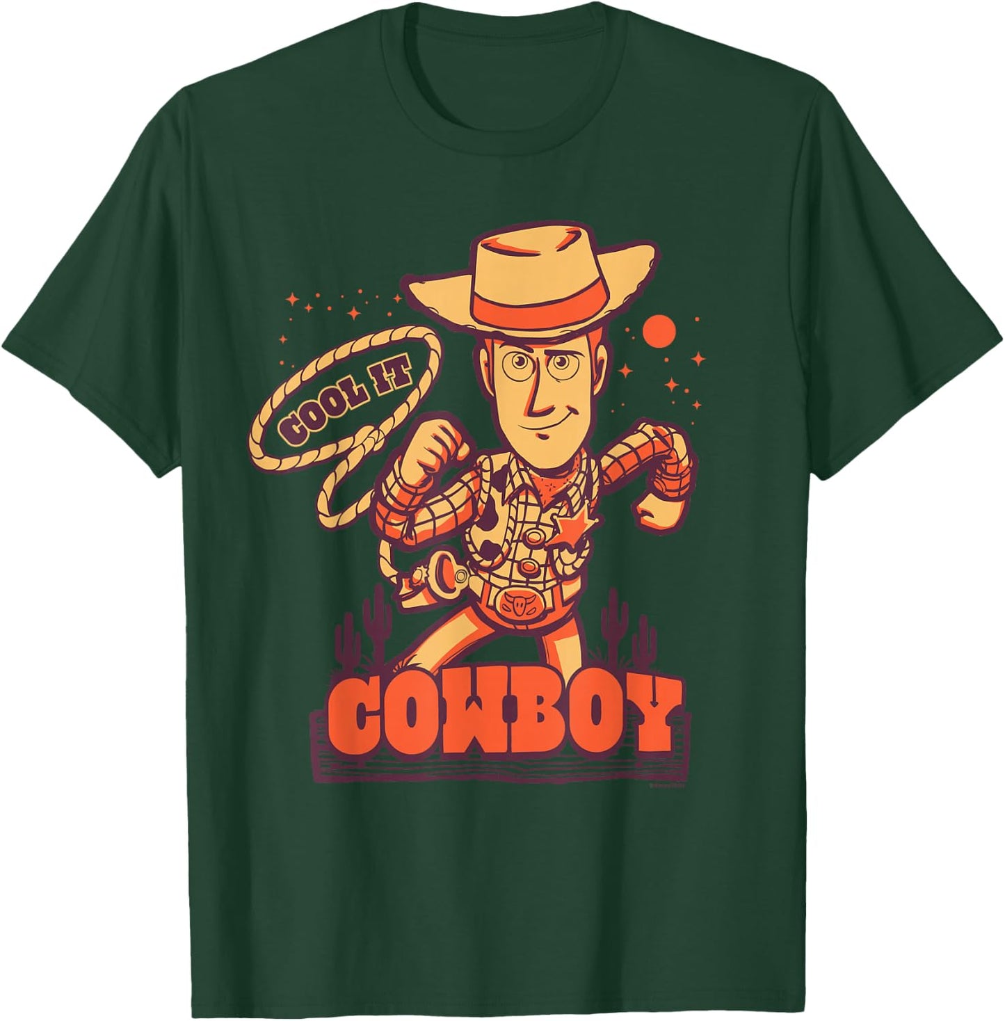 Disney and Pixar's Toy Story Sheriff Woody "Cool it, Cowboy" T-Shirt - T-Shirt | Forest