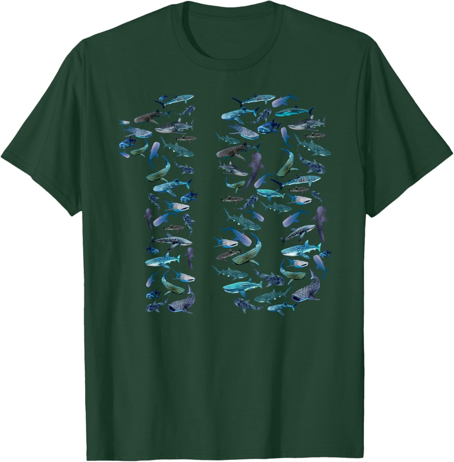 18th Birthday Boy & Girl Eighteen-Year-Old Fish Whale Shark T-Shirt - T-Shirt | Forest