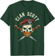 Scottish Clan Scott Surname Skull Dirks Tartan Badge T-Shirt - T-Shirt | Forest