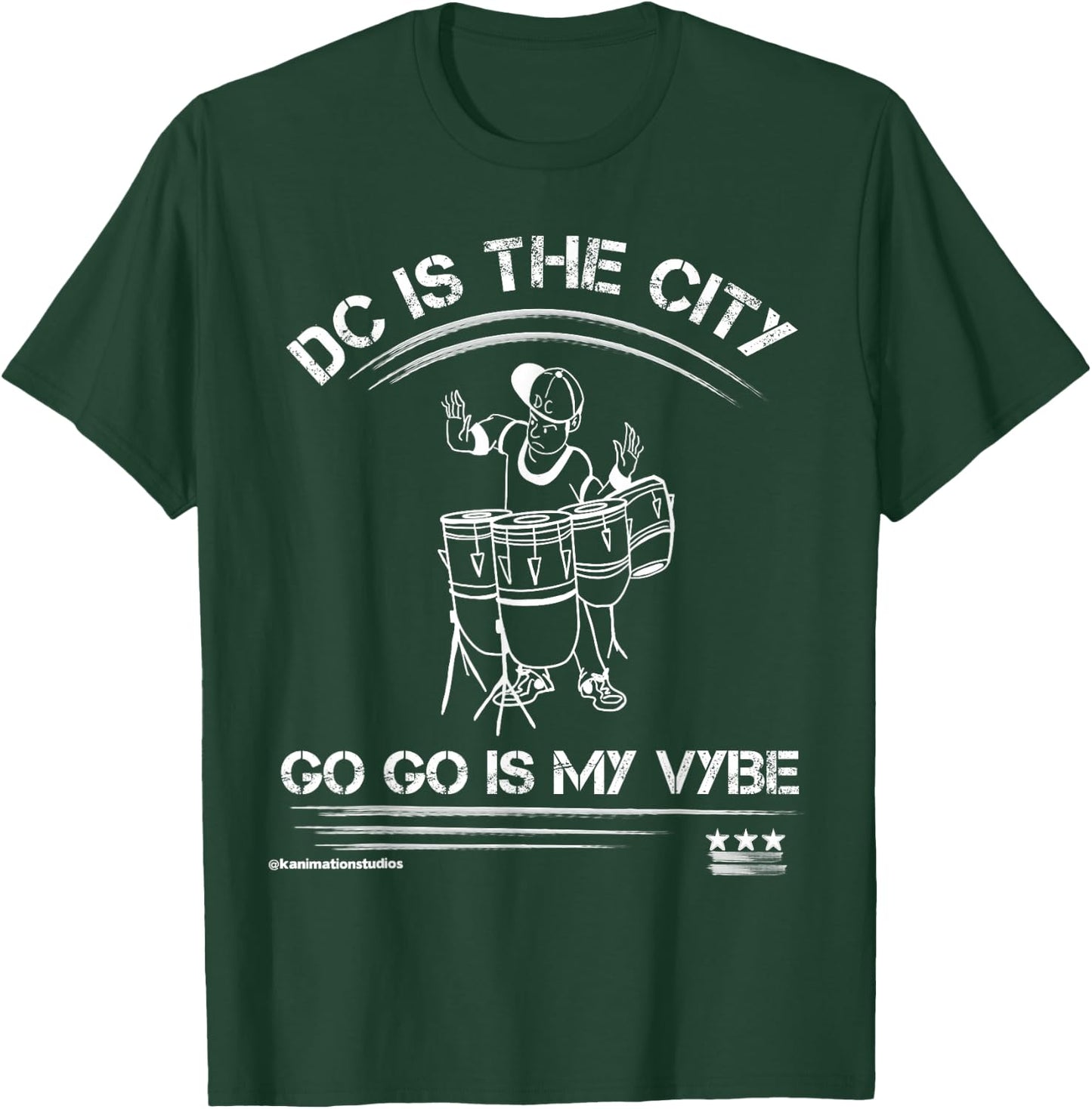 Washington DC is the City Go Go is my Vybe Music T-Shirt - T-Shirt | Forest