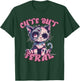Cute But Feral Zombie Voodoo Cat Halloween Spooky Women Kids T-Shirt - T-Shirt | Forest