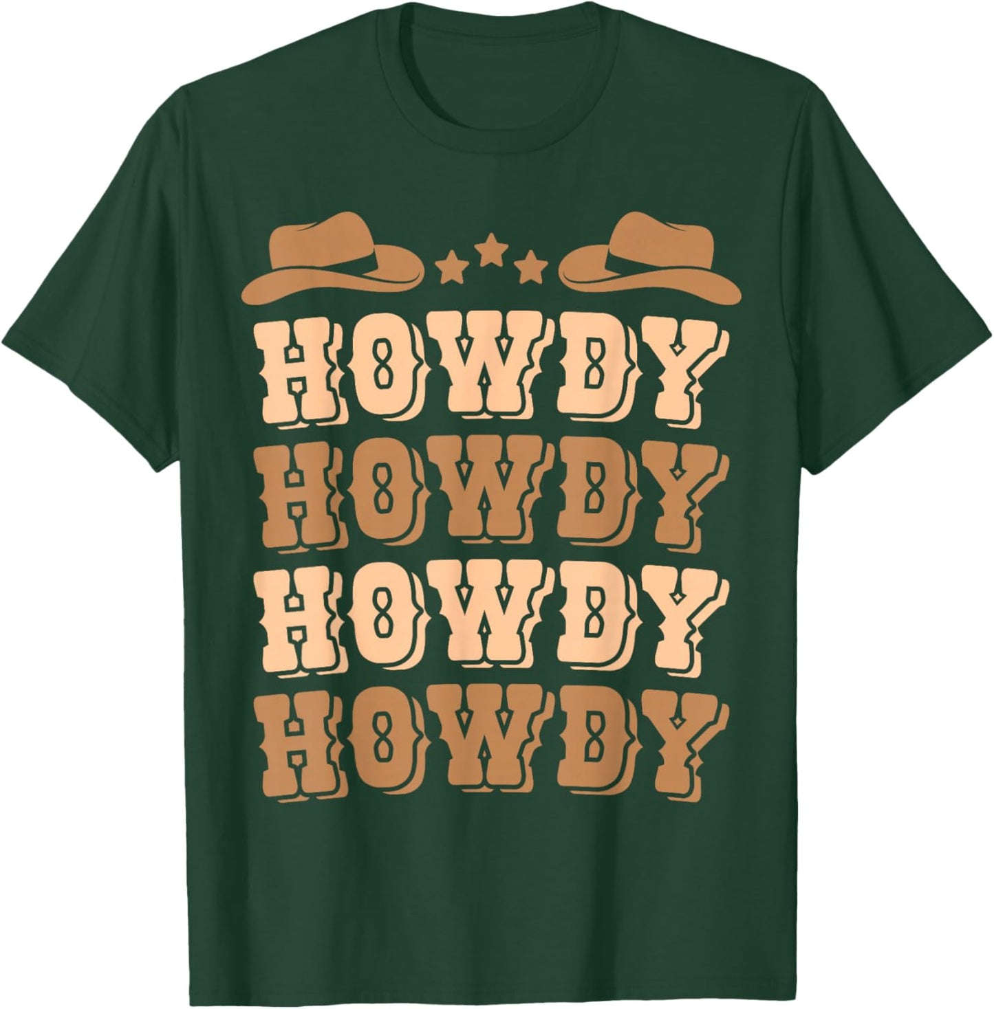 Cute Cowboy Outfit Western Men's Cowboy Rodeo Cow Boys Howdy T-Shirt - T-Shirt | Forest