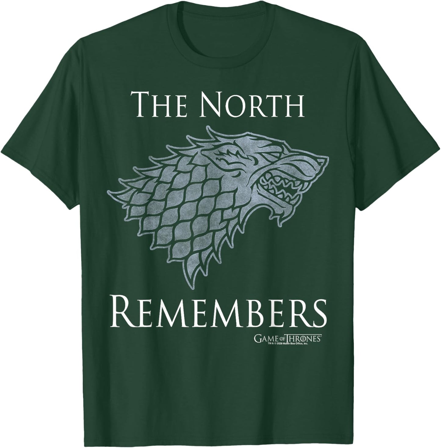 Game Of Thrones House Stark The North Remembers Direwolf T-Shirt - T-Shirt | Forest