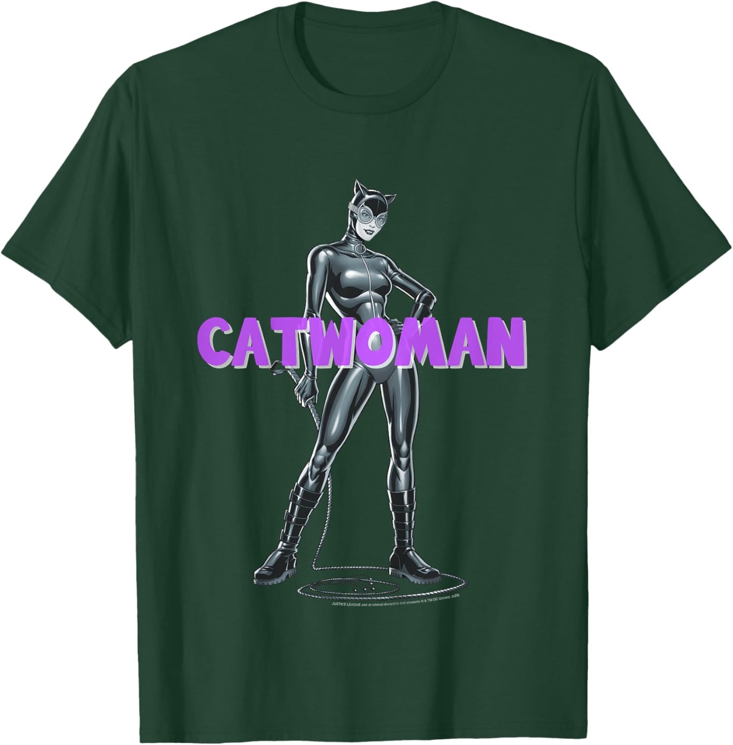 Kids DC Comics Catwoman Simple Portrait T-Shirt - T-Shirt | Forest