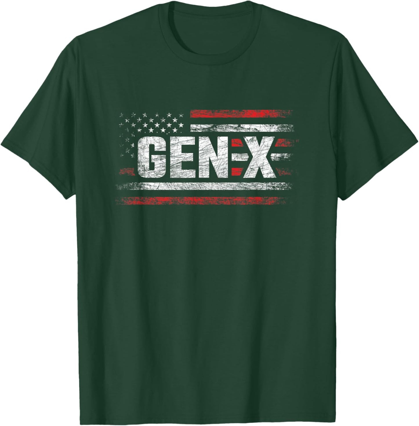 Generation X - Gen Xer - Gen X American Flag - Gen X T-Shirt - T-Shirt | Forest
