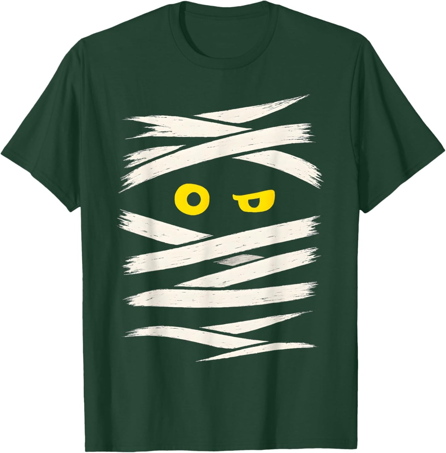 Mummy Wrap Eyes Costume Funny Scary Spooky Halloween T-Shirt - T-Shirt | Forest
