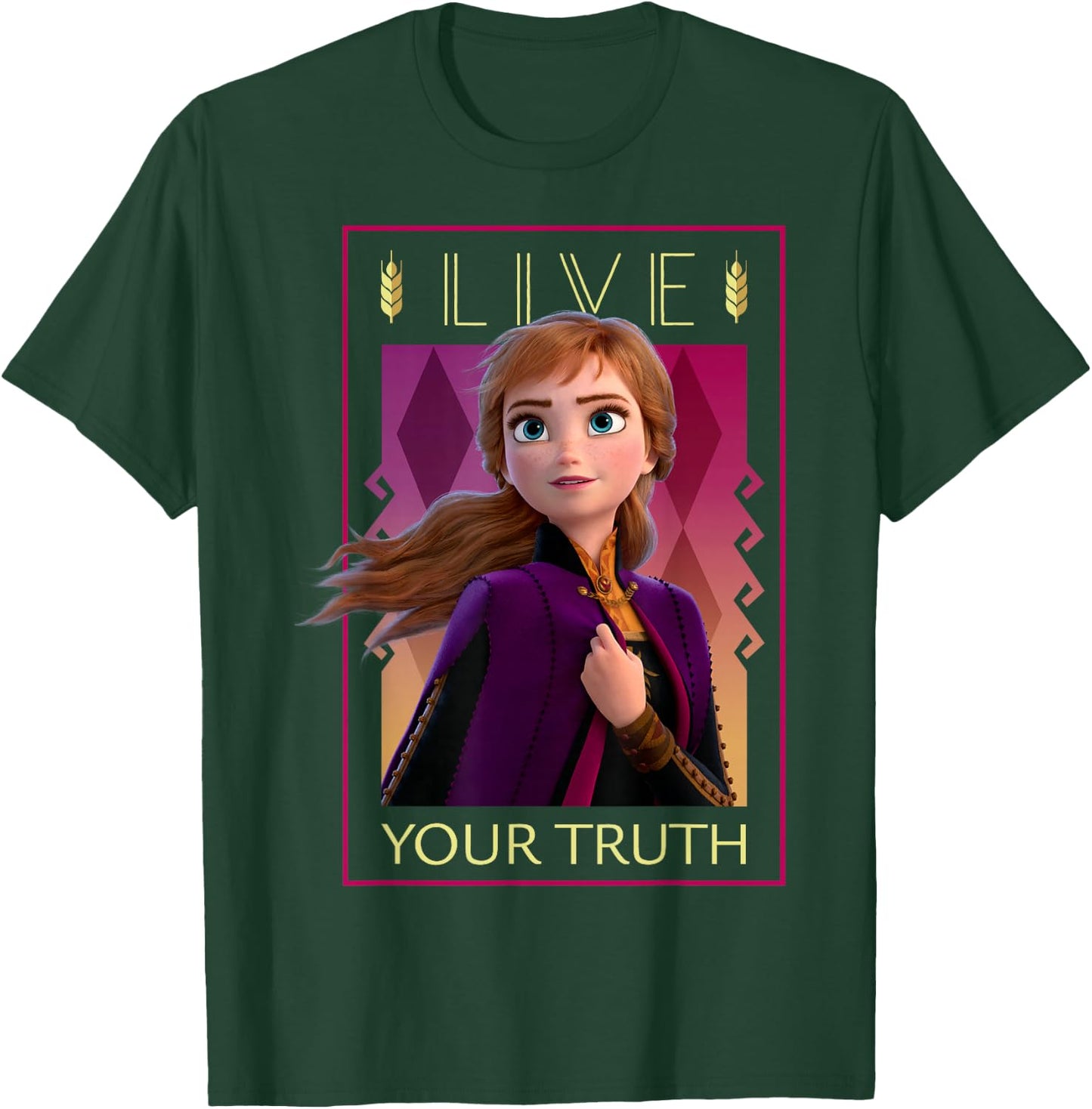 Disney Frozen 2 Live Your Truth Poster T-Shirt - T-Shirt | Forest