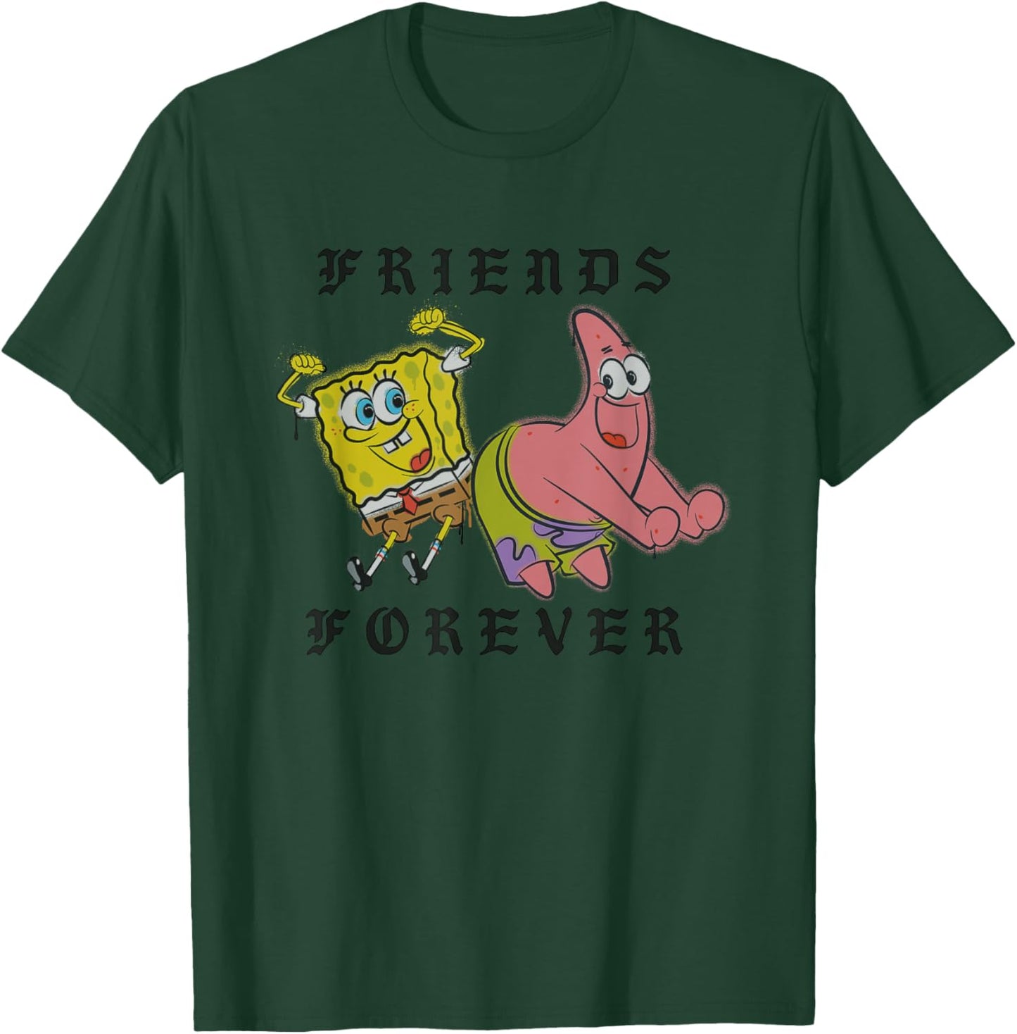 Spongebob Squarepants Friends Forever Cute Duo T-Shirt - T-Shirt | Forest