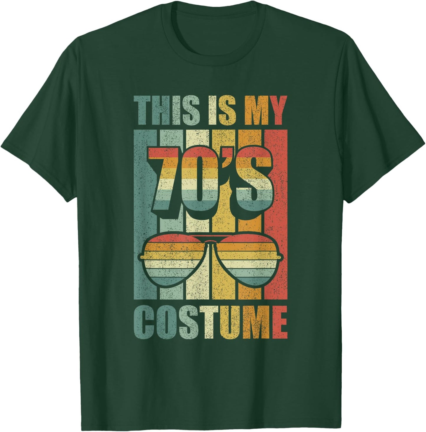 Retro This is My 70's Costume Shirt Funny 70's Party Vintage T-Shirt - T-Shirt | Forest