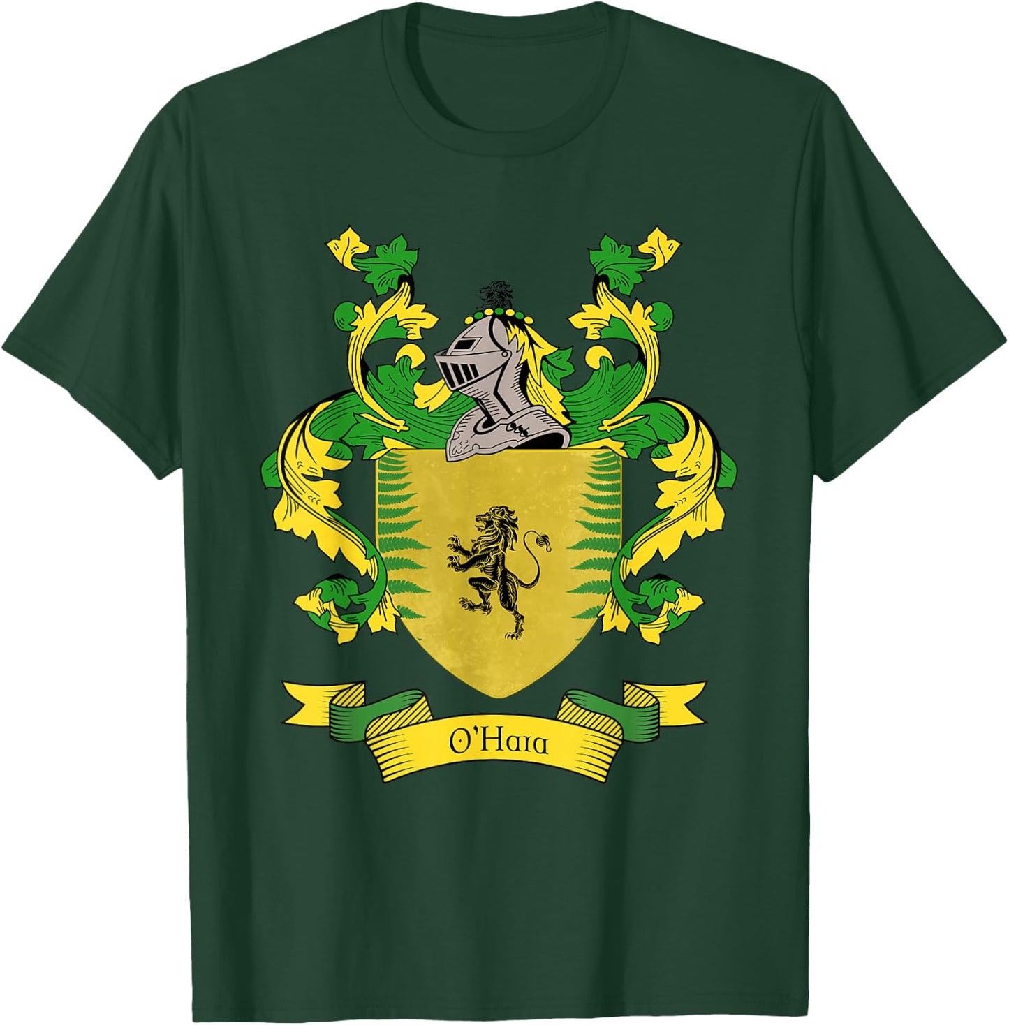 O'Hara Coat of Arms | O'Hara Surname Family Crest T-Shirt - T-Shirt | Forest