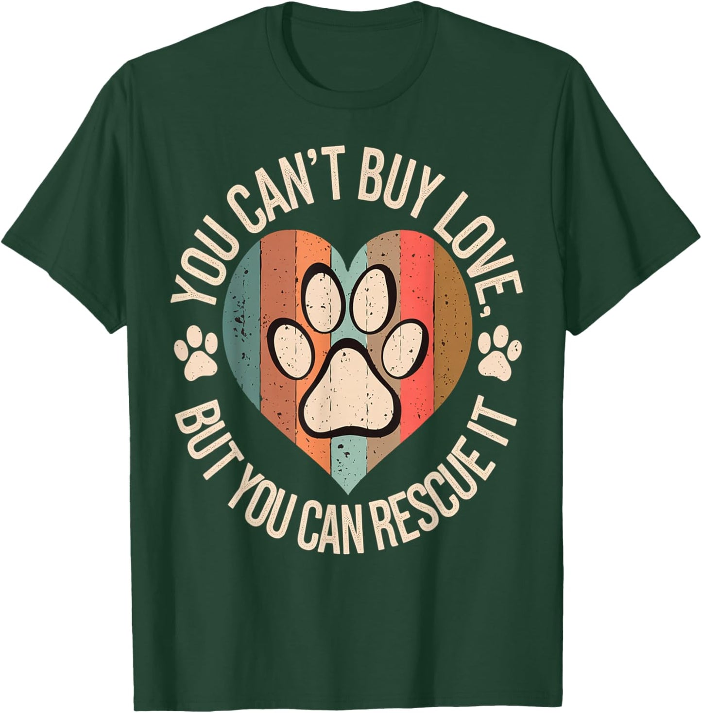 Animal Rescue Retro T-Shirt - T-Shirt | Forest
