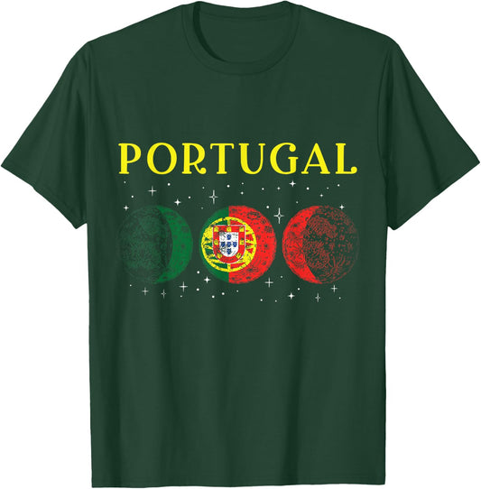 Proud Portuguese Retro Portugal Flag T-Shirt - T-Shirt | Forest