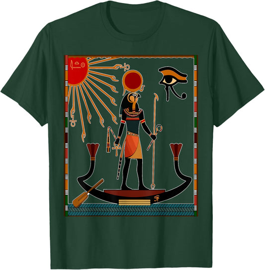Ra Ancient Egyptian God | RA Egyptian God T-Shirt - T-Shirt | Forest