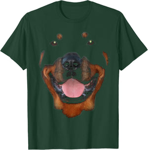Rottweiler Face T-Shirt - T-Shirt | Forest