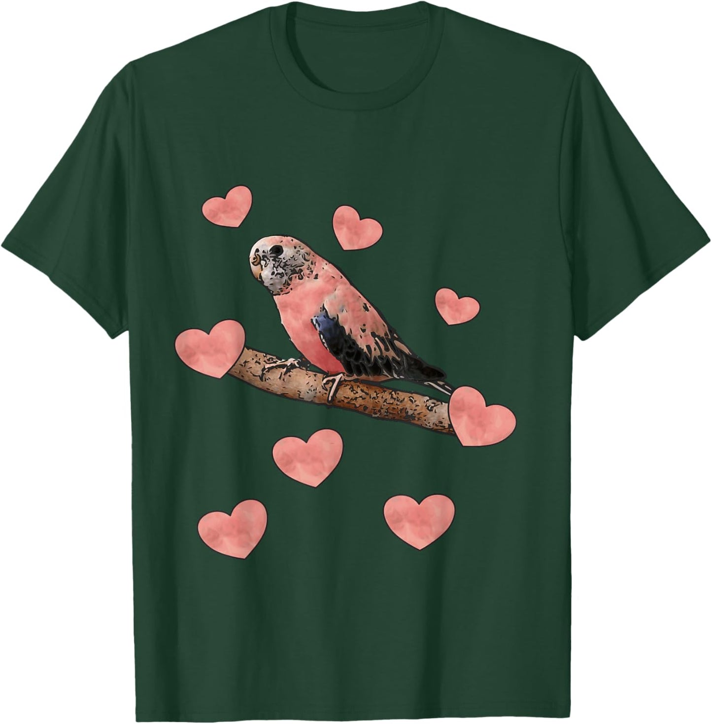 Bourke parakeet love T-Shirt - T-Shirt | Forest