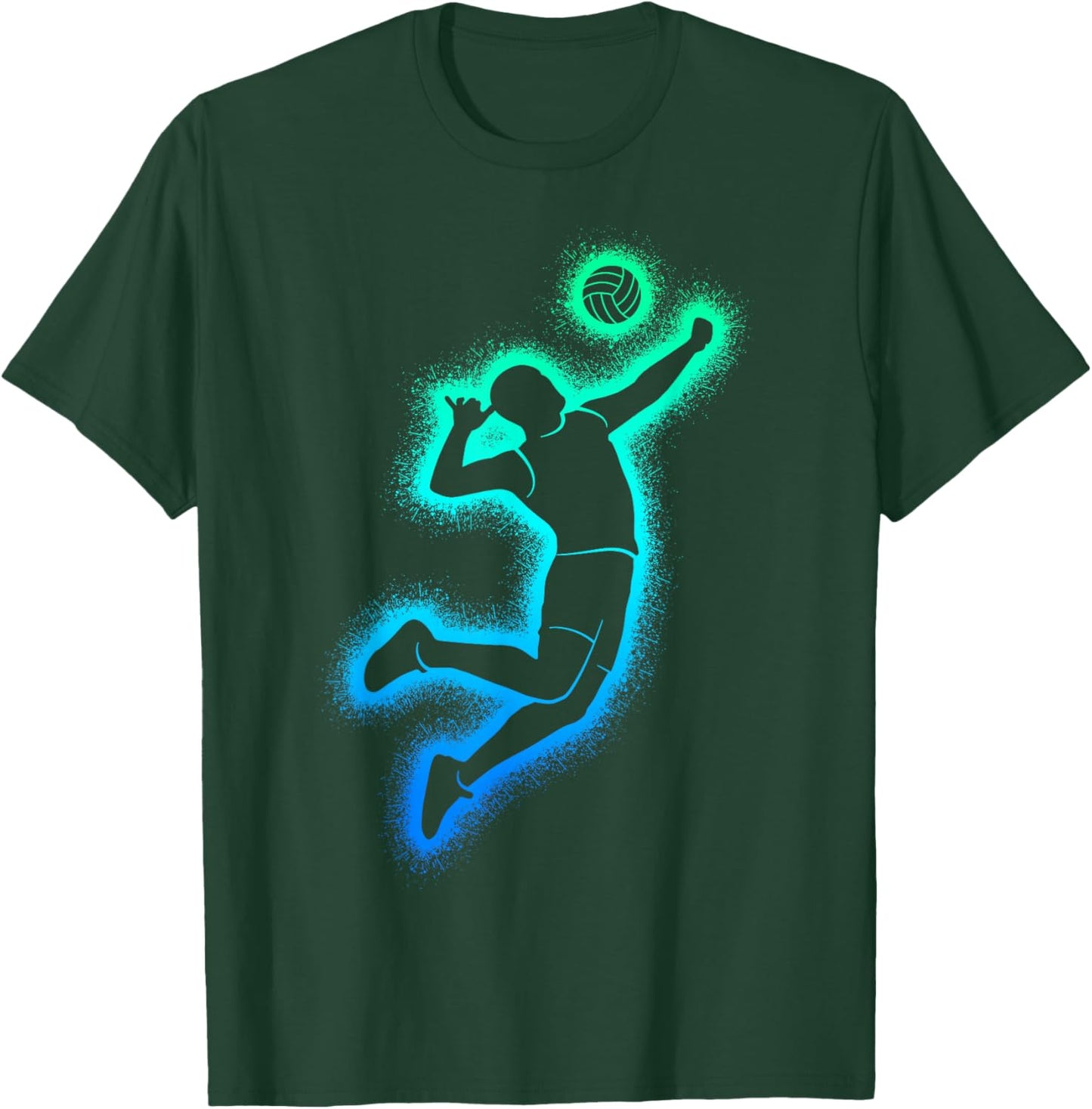 Volleyball Spieler Männer Jungen Volleyballer T-Shirt - T-Shirt | Forest
